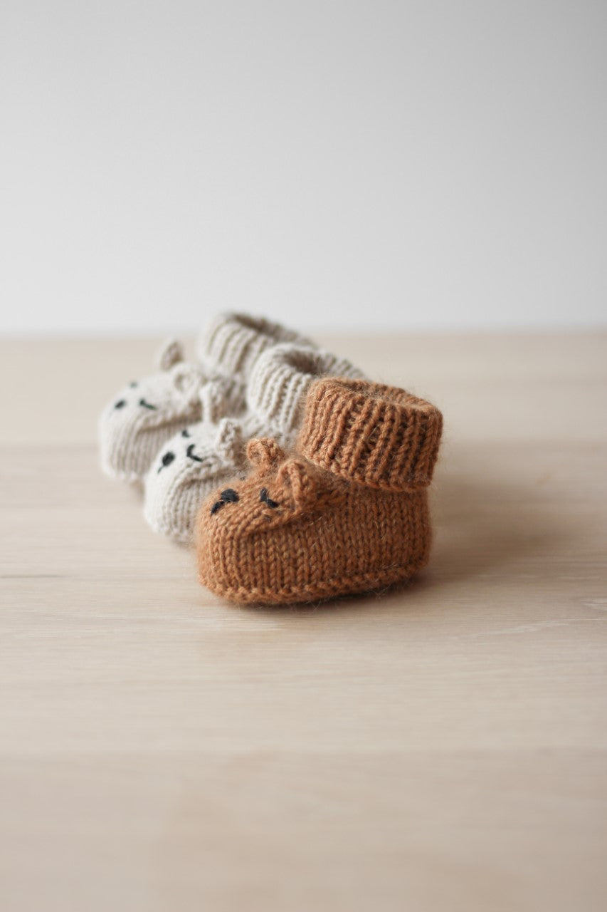 Bear sales baby booties